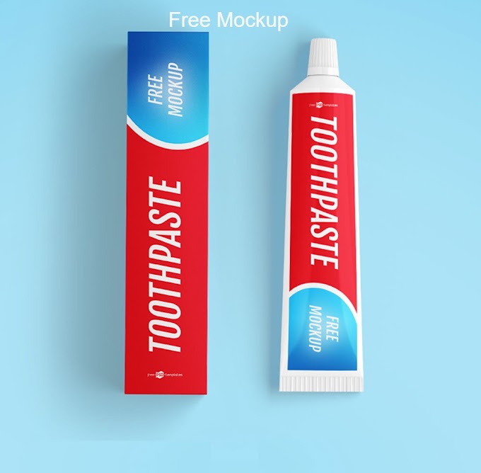 Toothpaste Mockup PSD Free Download