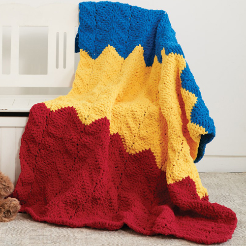 1-2-3Blanket - Free Pattern