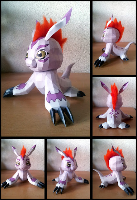 Digimon Papercraft - Gomamon 