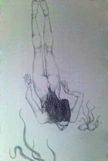 girl diving