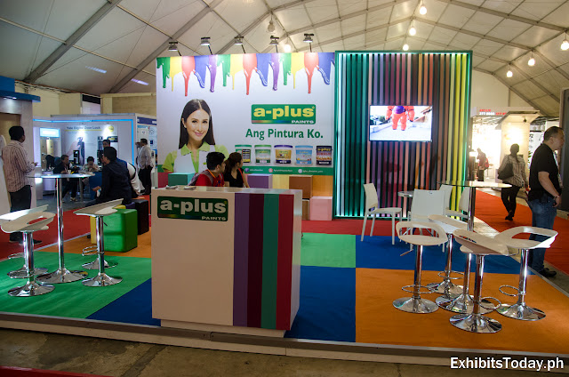 A-Plus paint exhibition stand