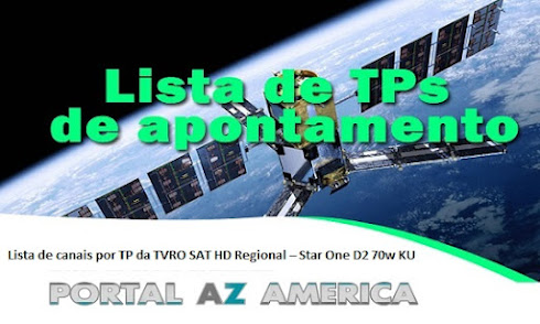 Lista de canais por TP da TVRO SAT HD Regional – Star One D2 70w KU