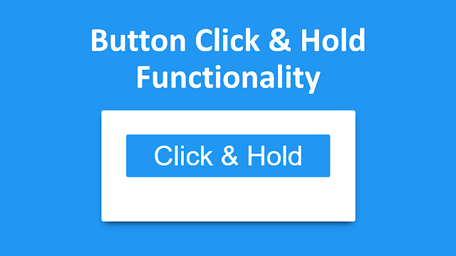 button hold detection functionality using javascript