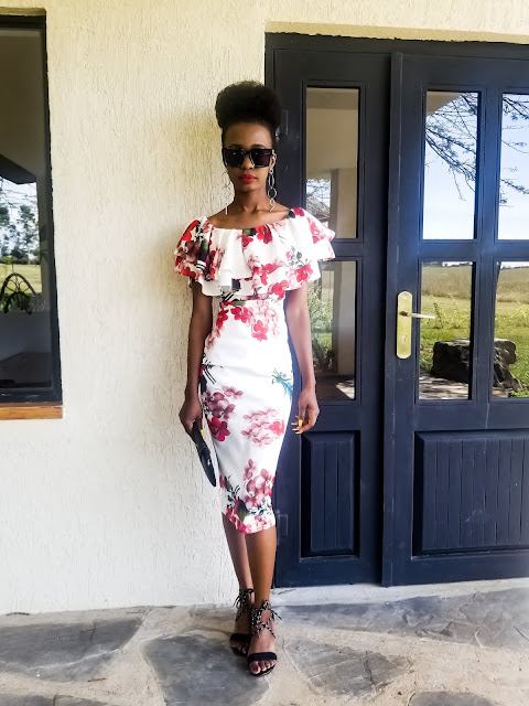 Floral Dress Outfit Idea: Nakuru Vacation Outfit One