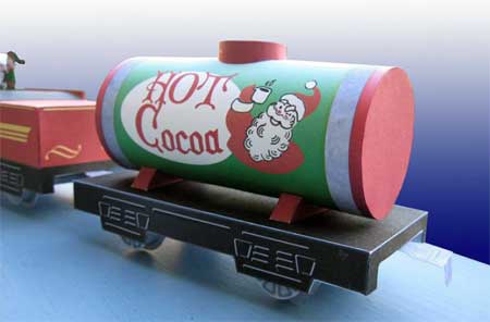 Santa's Hot Cocoa Tank Car Papercraft