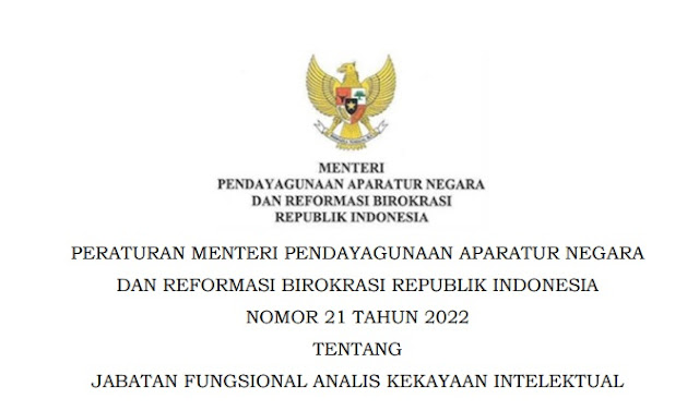 PermenPANRB Nomor 21 Tahun 2022