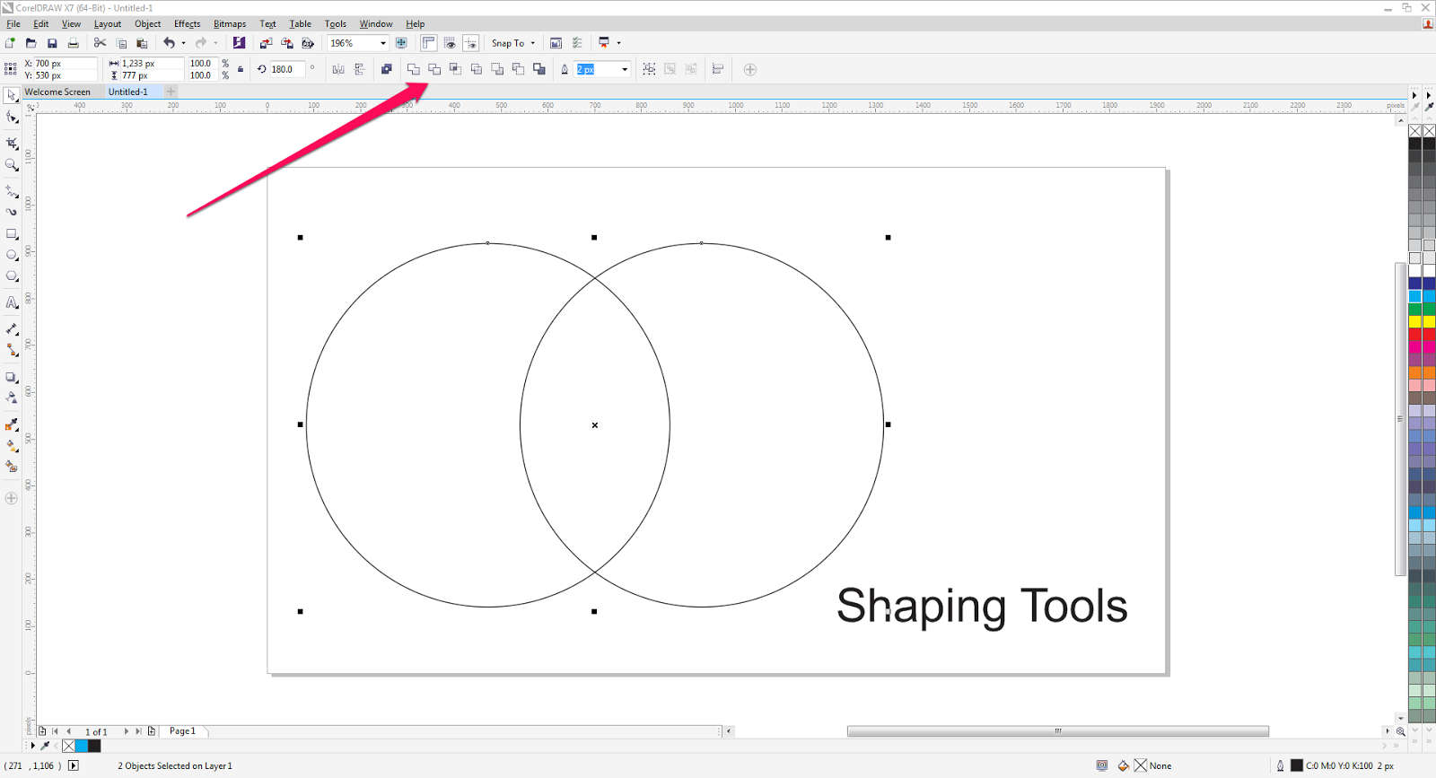 TUTORIAL: Menggunakan Shaping Tool di CorelDRAW X7 