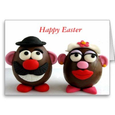 Easter Egg Couple - Cute Easter Greeting Card