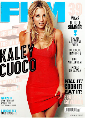 Kaley Cuoco sexy shoot for FHM UK Cover July 2013