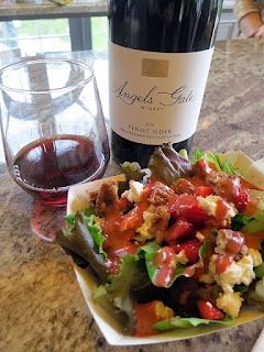 Angels Gate Pinot Noir with Spring Salad