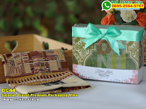 Sajadah Travel Premium Packaging Mika Souvenir Pernikahan 