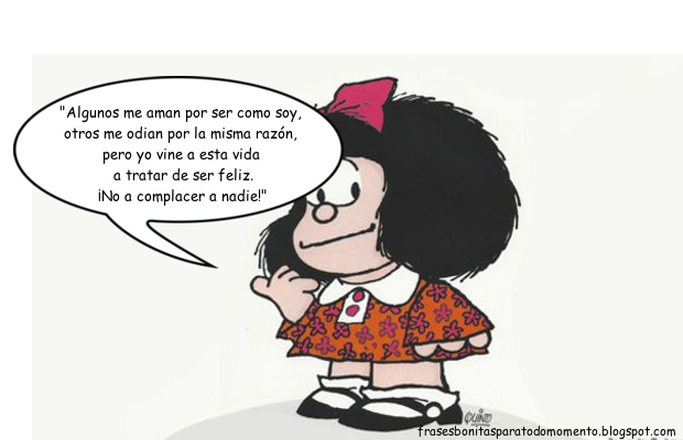 ¿Cuál es uno de los lemas de Mafalda mas populares? Frases bomitas