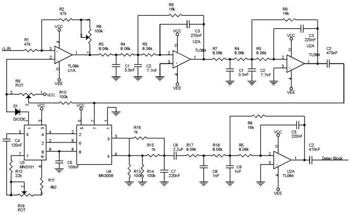 Stereo To 5 1 Channel Converter    Circuit - Rear Channel 5 1 Amplifier - Stereo To 5 1 Channel Converter Circuit