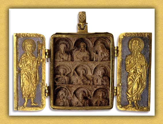 Βυζαντινό τρίπτυχο εγκόλπιο της Ιεράς Μονής Βατοπαιδίου Αγίου Όρους