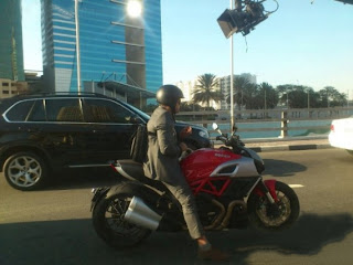 Ajith Rides Ducati 1200 cc bike Pics