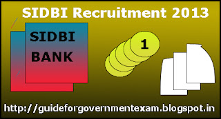 SIDBI Recruitment 2013 