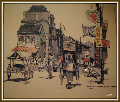 paintings which shows Petaling Street- KL ,Malaysia in 1915