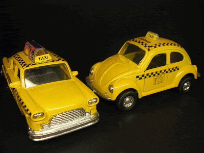 Checker e Volkswagen Beetle (Carocha) Taxi