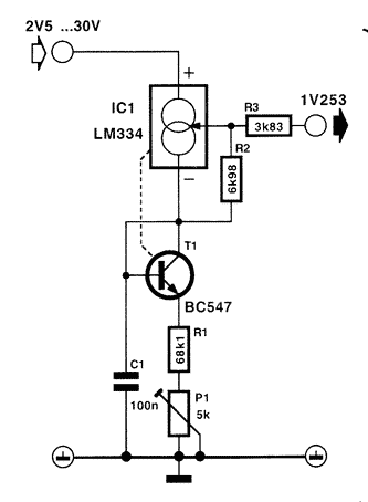 Low Power Voltage Reference Circuit Diagram