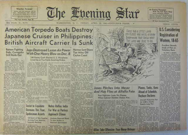 Evening Star 10 April 1942 worldwartwo.filminspector.com