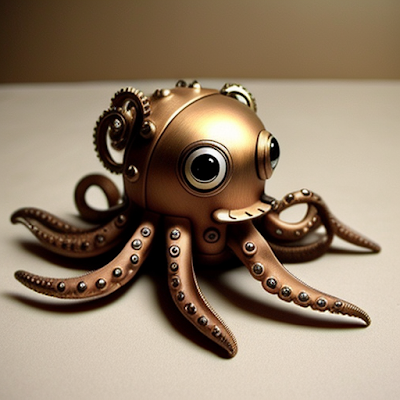 Steampunk Octopus Statue Miniature 3D amazingwallpapersa blogspot com (42)