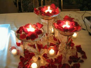 Wedding Decorations, Red Centerpieces and Arrangements 3