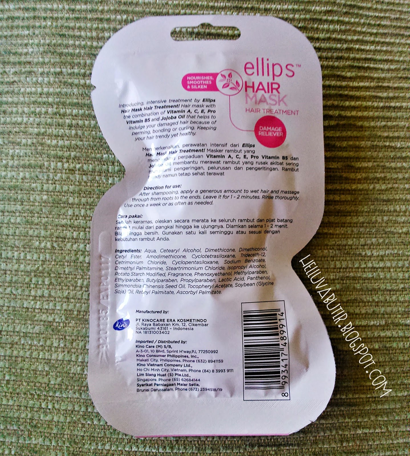 Ellips Hair Mask Damage Reliever Review Fuji Astyanis Blog