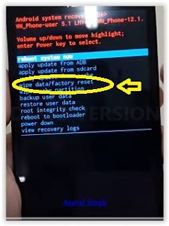 Cara Hard Reset Asus Zenfone Go Z00VD (ZC00TG) Lengkap