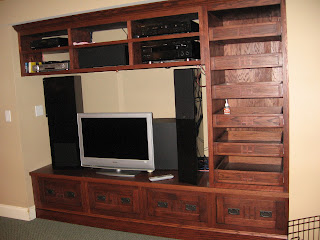 Custom Arts and Crafts Entertainment Center, Westchester, NY