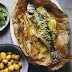 Fish cooked in a bag with pastis, fennel and mandarin recipe