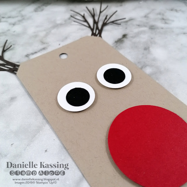 Stampin' Up! Rudolph tag