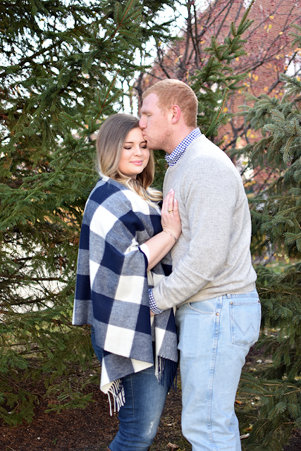 christmas card photo 2016 jcrew cape scarf in navy and ivory david yurman jewelry lush tunic jcrew toothpick denim cashemere sweater ralph lauren polo button down wrangler jeans riding boots blonde ombre balayage winter holidays new years8