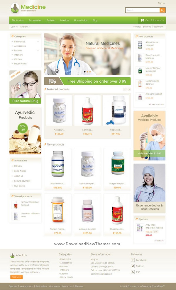 Pharmacy Prestashop Theme