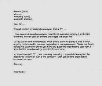 Contoh Email Perpisahan Resign Dalam Bahasa Inggris 