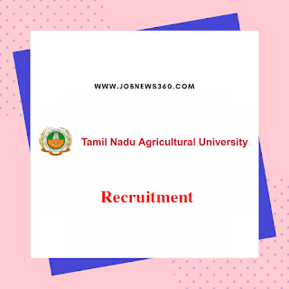 TNAU Madurai Walk-IN 2019 for SRF & RA [Date: 3rd June 2019]