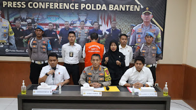 Polda Banten Gelar Press Conference Tindak Pidana Korupsi Pembangunan Jalan Akses Pelabuhan Warna Sari Tahap 2