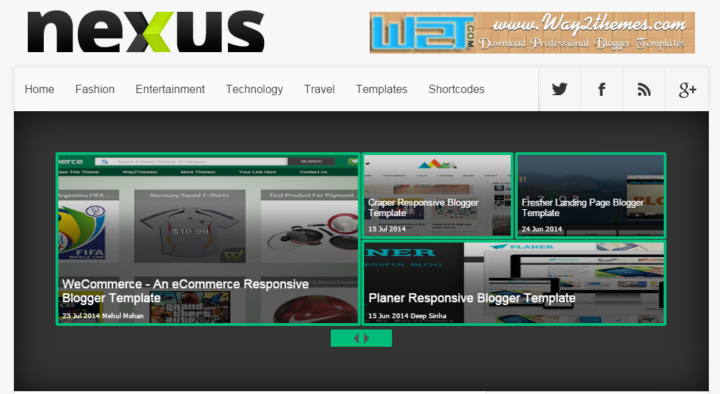 Download Nexus Free Blogger Templates