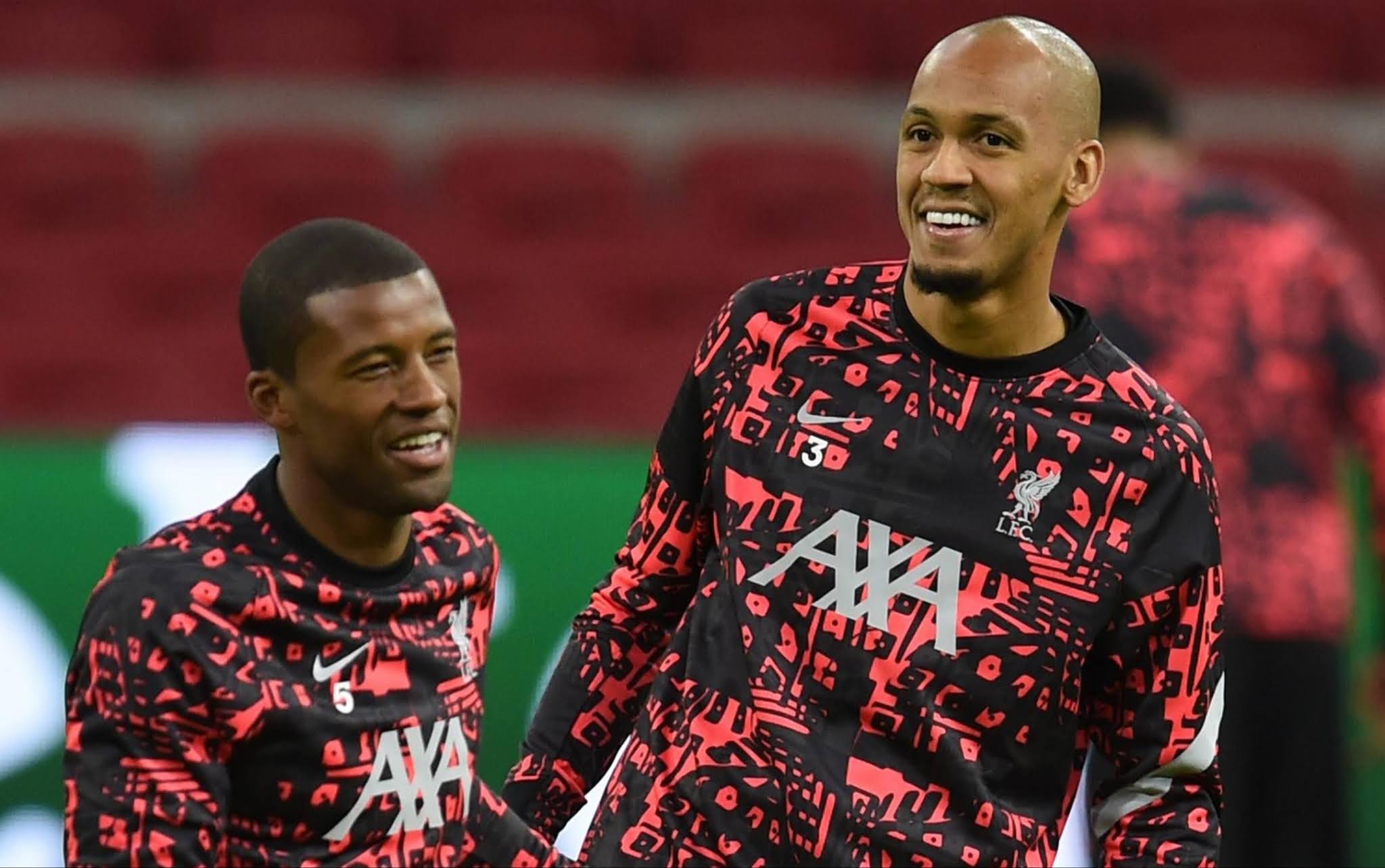 Gini Wijnaldum says Fabinho looks like he's been playing at centre-back.