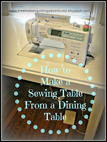 DIY Sewing machine table