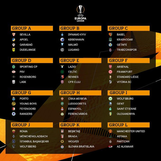 grupos europa league 2019