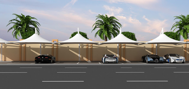 Umbrella Car Parking Shade In UAE