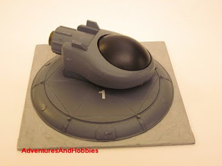 Tactical fighter right view Science Fiction war game terrain and scenery