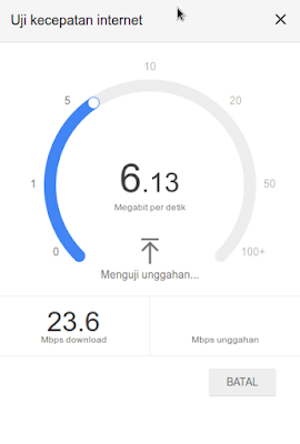 Menguji Kecepatan Internet dengan Google Search