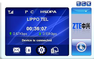 cara seting kartu pada modem ZTE