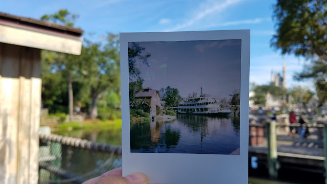 Liberty Belle at Magic Kingdom Polaroid snap