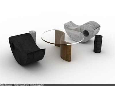 New simplicity Yin Yang Table Set by Vinicius Zarpelon