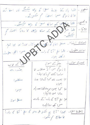 LESSON PLAN URDU 