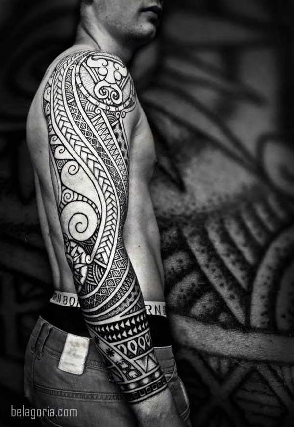 Imagen de un Tatuaje tribal para hombre