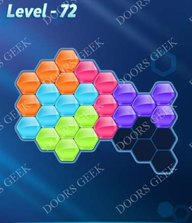 Block! Hexa Puzzle [6 Mania] Level 72 Solution, Cheats, Walkthrough for android, iphone, ipad, ipod