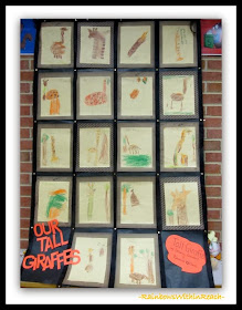 Kindergarten Art Projects in Response to Debbie Clement's picture book, "Tall Giraffe" 